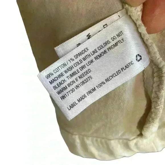 Universal thread winter white denim front zip versatile jacket or dress SZmedium - Picture 9 of 10